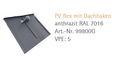 Universelle PV flex Dachpfanne MIT DACHHAKEN NEU